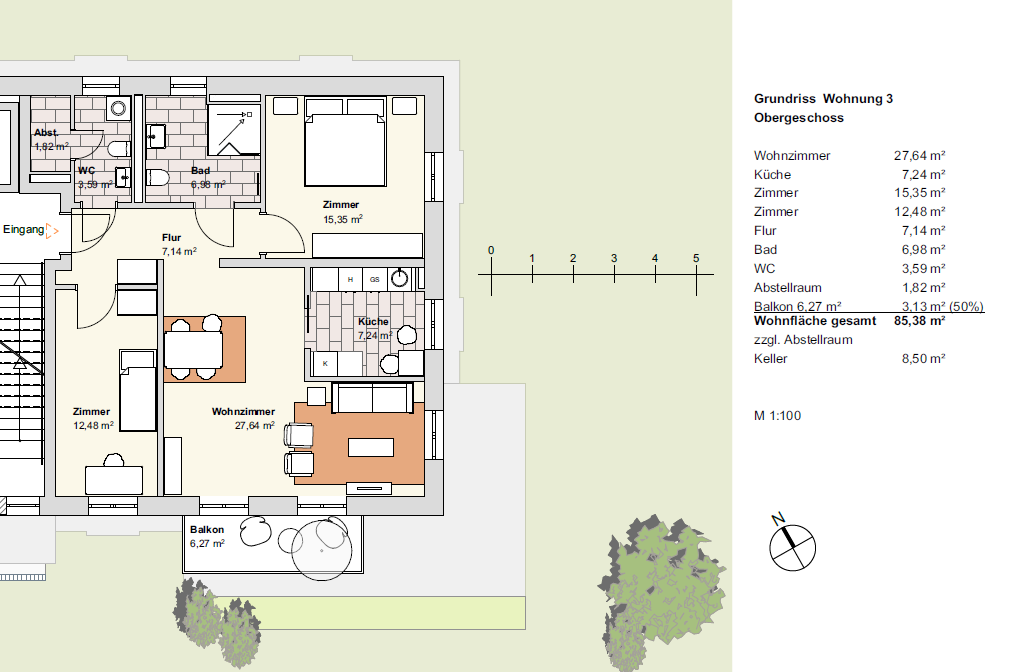 Grundriss Wohnung 3 - Transit Possendorf