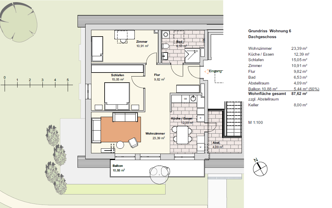 Grundriss Wohnung 6 - Transit Possendorf