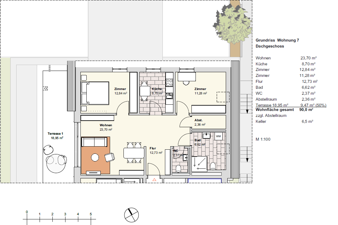 Grundriss Wohnung 7 - Transit Possendorf