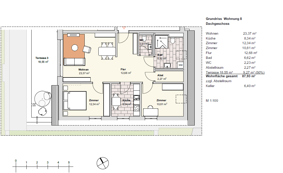 Grundriss Wohnung 8 - Transit Possendorf
